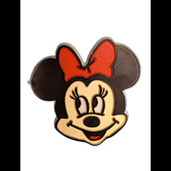 Disney Vintage 1970s Minnie Mouse Hard Plastic Magnet kitchen accessories women - Picture 3 of 4